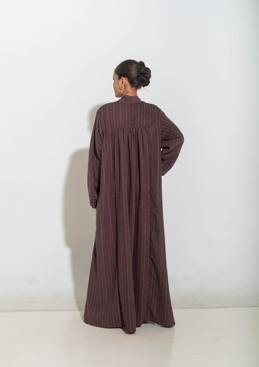 MIWA Abaya in Brown