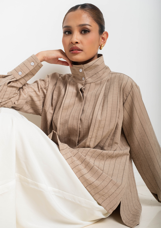 MIWA Suede Top in Cedar