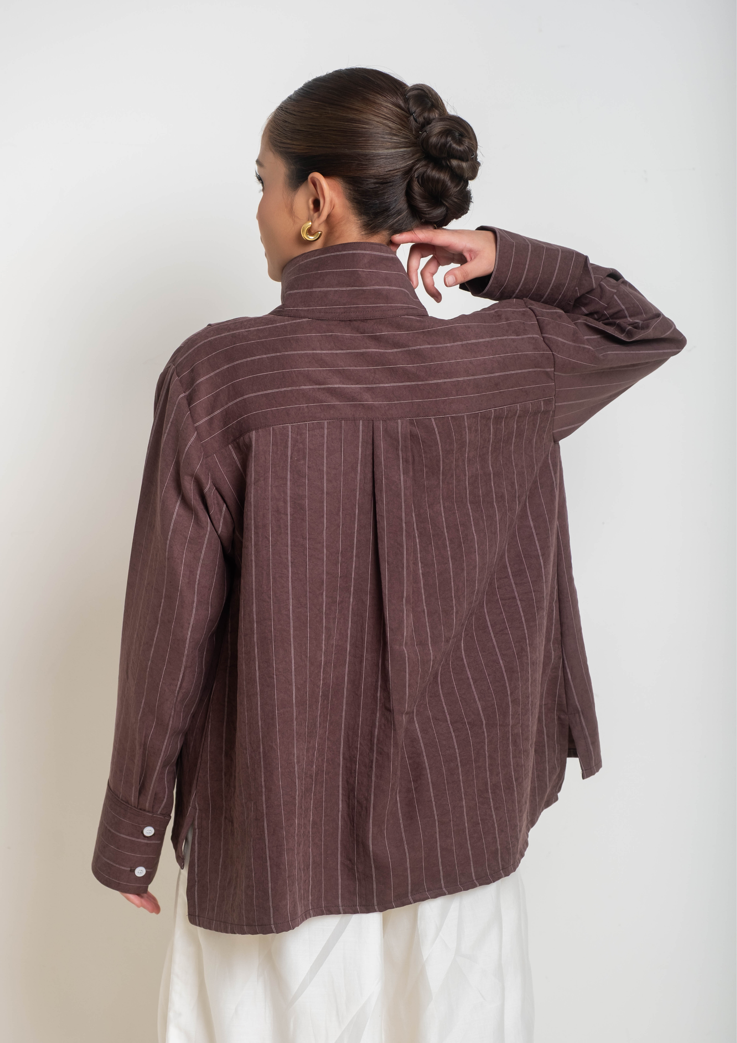 MIWA Suede Top in Brown