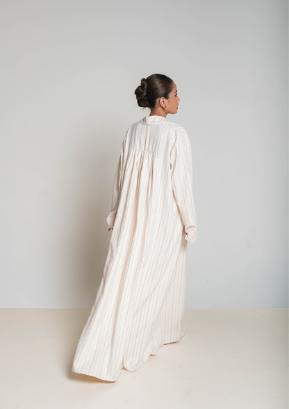 MIWA Abaya in Ivory