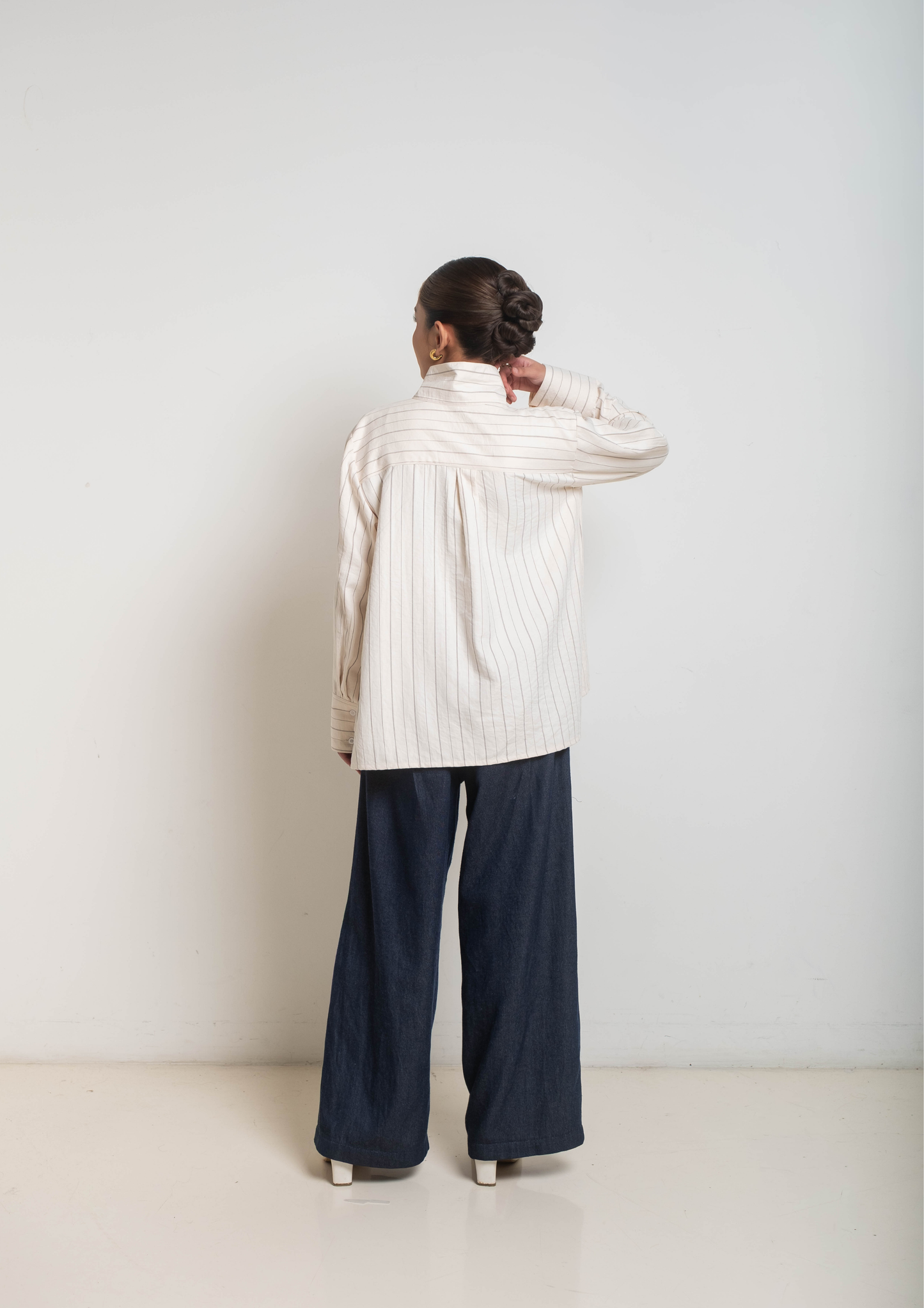 MIWA Suede Top in Ivory