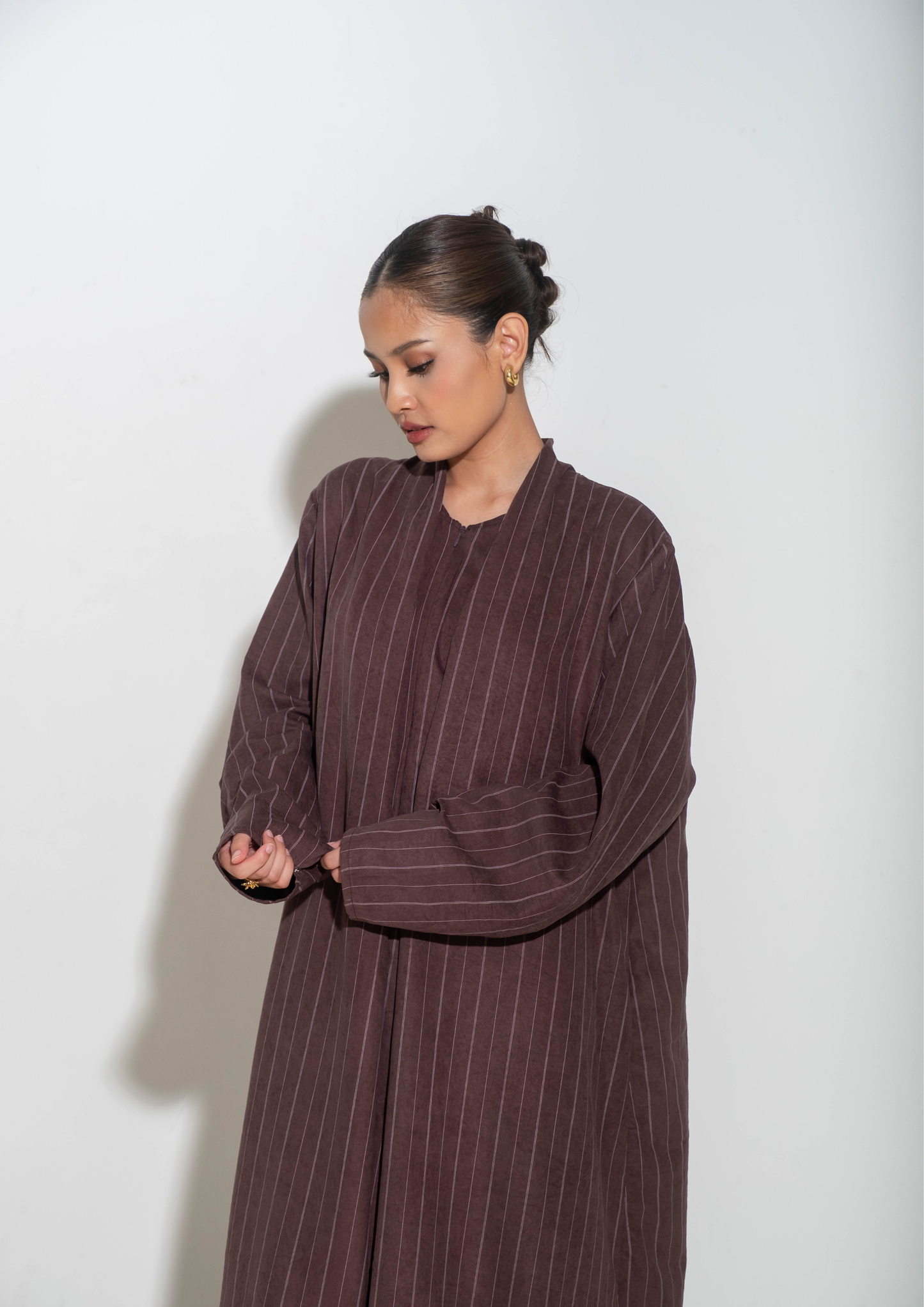 MIWA Abaya in Brown