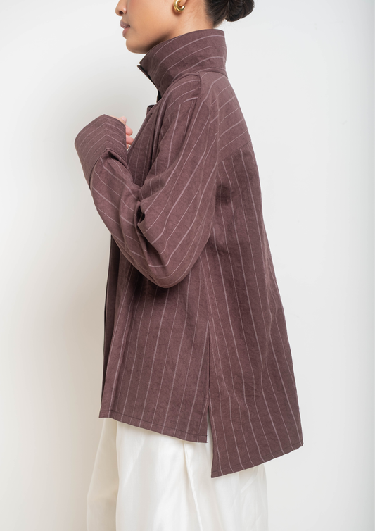 MIWA Suede Top in Brown