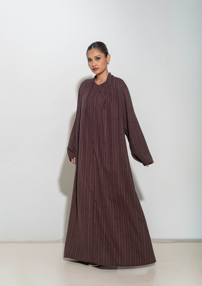 MIWA Abaya in Brown