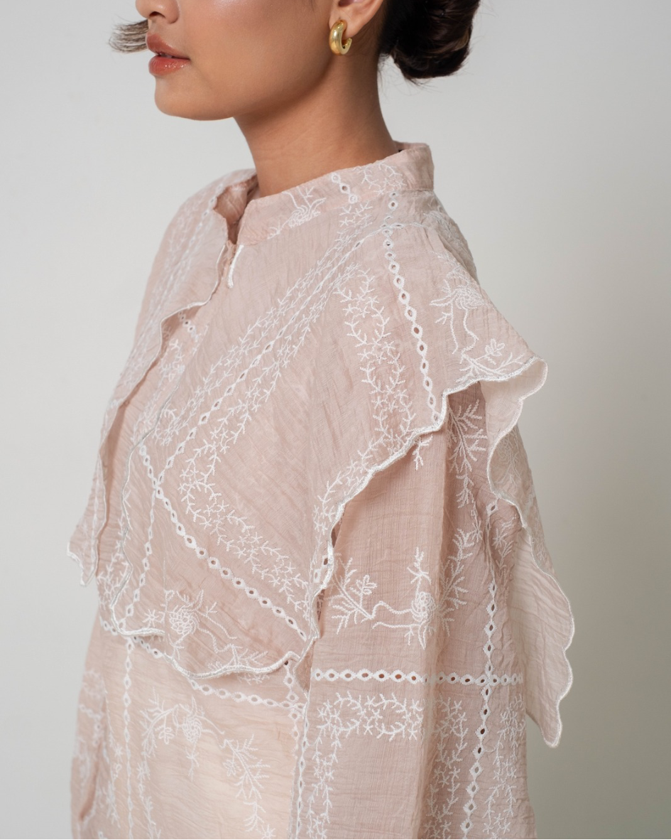AIRA Cape Dress in Blossom