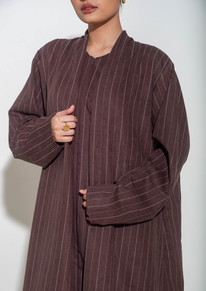 MIWA Abaya in Brown