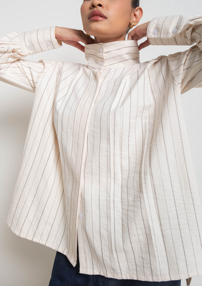 MIWA Suede Top in Ivory