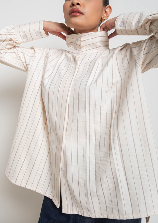MIWA Suede Top in Ivory