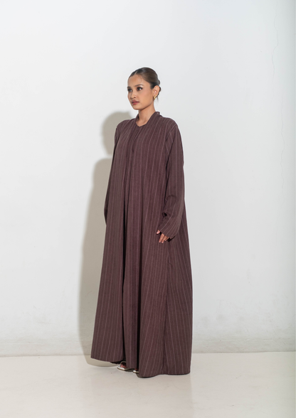 MIWA Abaya in Brown